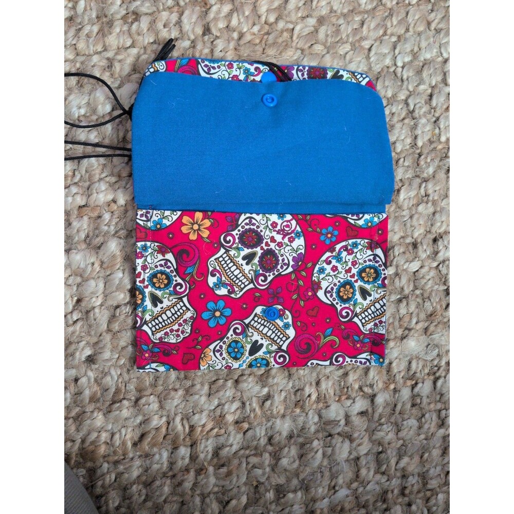 Witchy Skull Purse Crossbody Phone Lightweight Colorful Light Weight Handmade - Picture 6 of 6